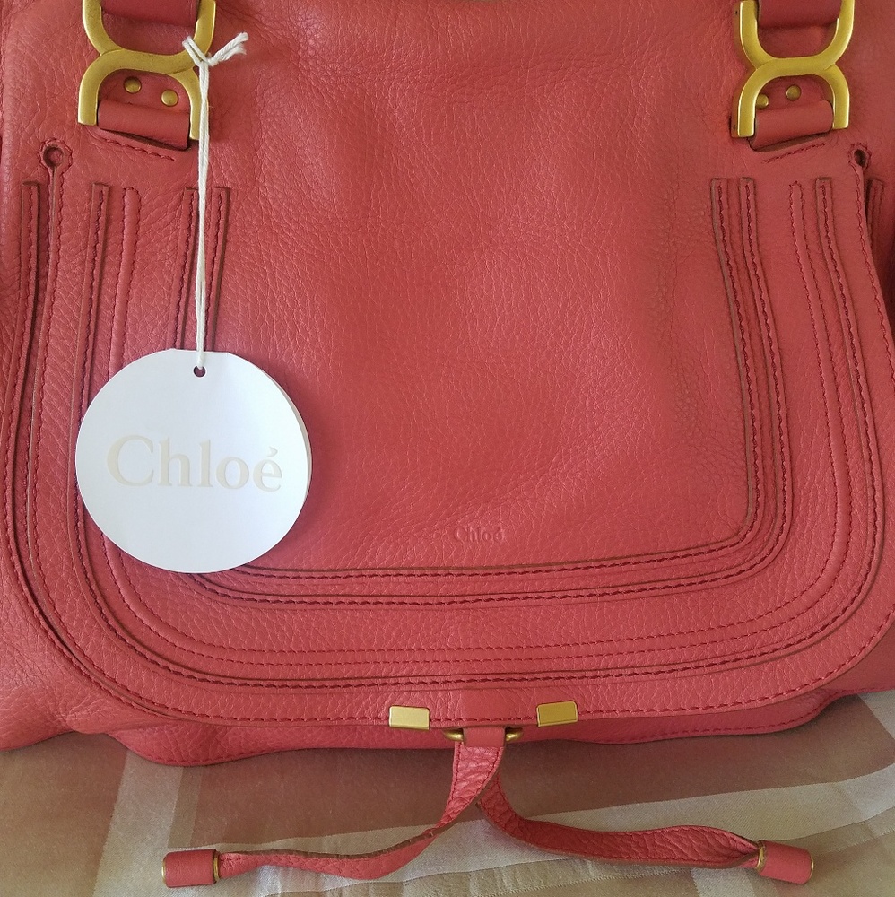 SOLD Chloe Marcie Large Paradise Pink Bag - Picture 2 of 8